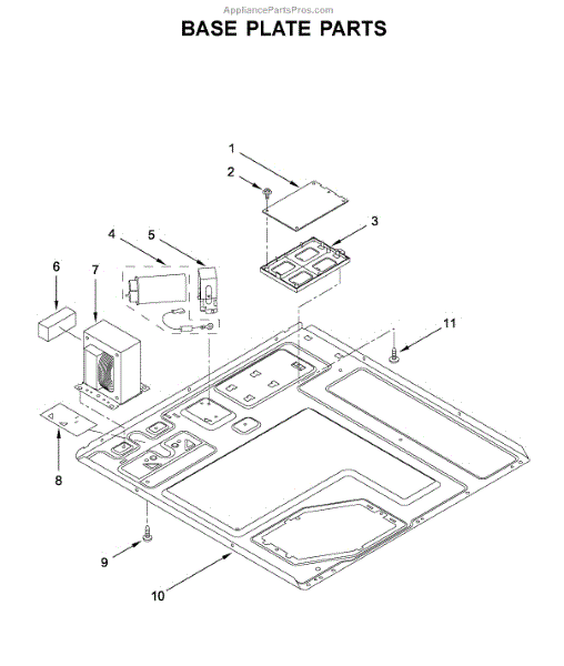 Parts for KitchenAid KMBD104GSS0 Base Plate Parts