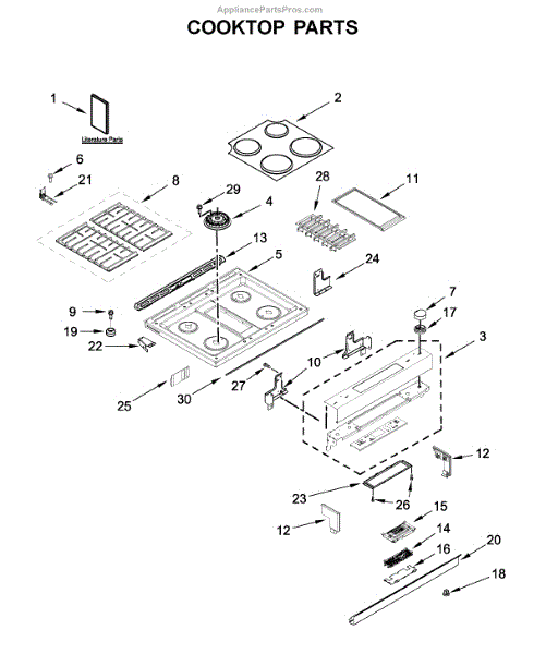 Parts For Jenn Air Jds1750fb0 Cooktop Parts Appliancepartspros Com