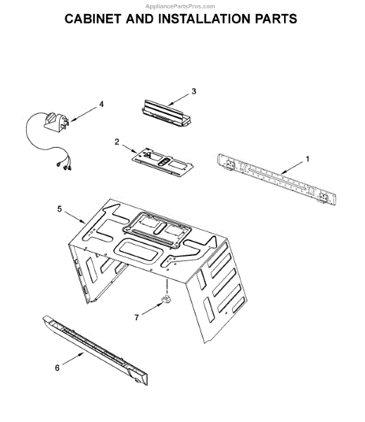 Parts for Maytag MMV4206FZ5: Cabinet and Installation Parts