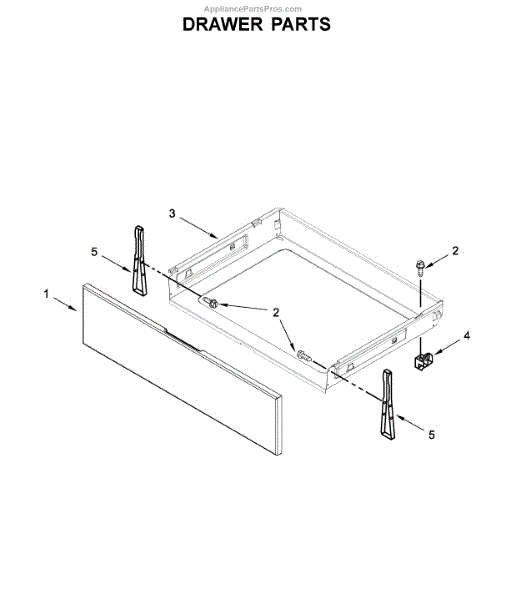 Parts for Maytag MER6600FZ2 Drawer Parts