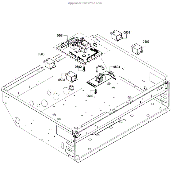 Parts for Thermador PRD304GHU/02 Pcb's Layout Parts