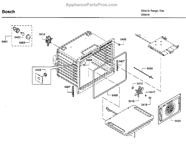 Parts For Bosch Hgi Uc Oven Parts Appliancepartspros Com