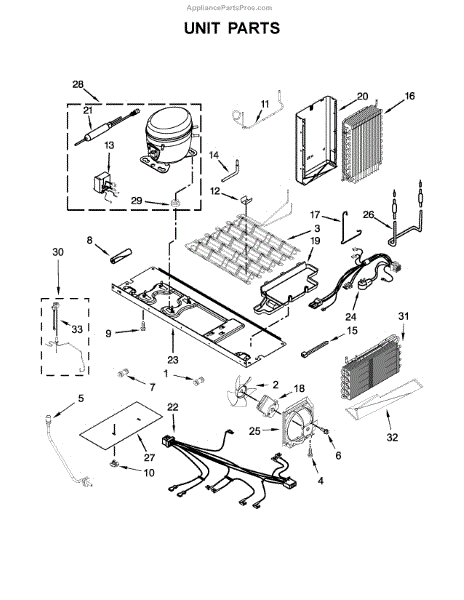 Parts for KitchenAid KRSC503EBS00: Unit Parts - AppliancePartsPros.com