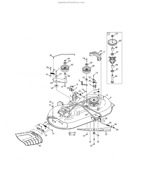 Parts for Craftsman 247203704: Deck / Spindle Parts ...