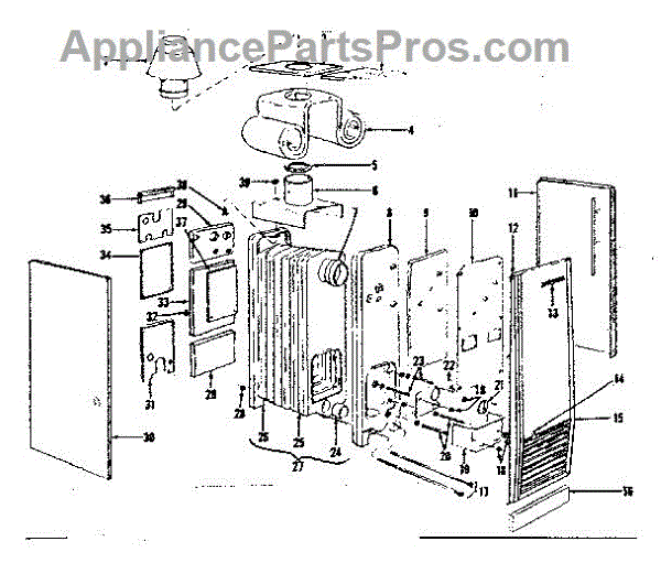 Parts for Kenmore 8676136 Boiler Assembly Parts