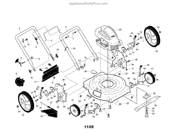 Parts for Craftsman 917385340: Rotary Lawn Mower Parts ...