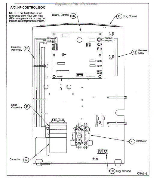 Parts for Icp CSA660GKA100: Control Box Parts - AppliancePartsPros.com