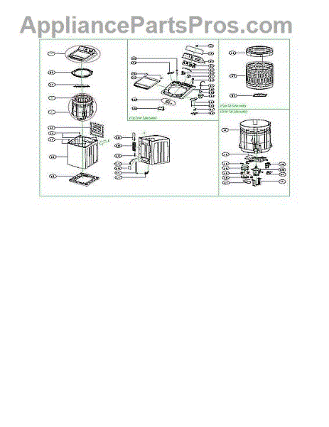 Parts for Criterion CTW41N1AW: Washer Parts - AppliancePartsPros.com