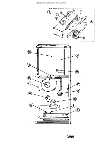 Parts For Thermal Zone Gd060k12a: 80+ Downflow Furnace Parts 