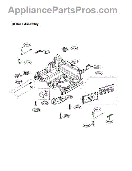 Parts for LG LDFN4542S/00: Base Assy Parts - AppliancePartsPros.com