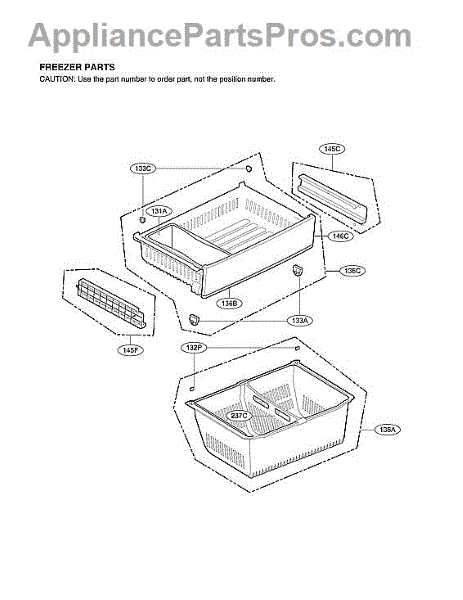 Parts for LG LFXC22526S/04: Freezer Parts - AppliancePartsPros.com