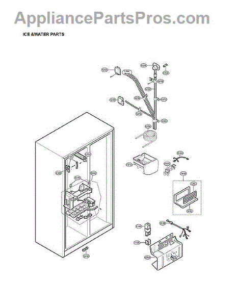 Parts for LG LSC27925ST/01: Ice & Water Parts - AppliancePartsPros.com