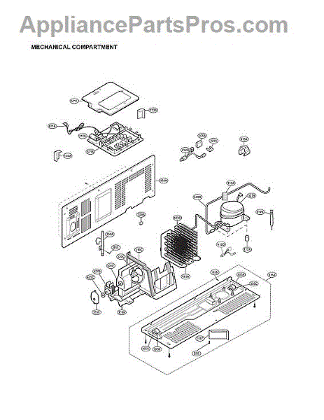 Parts for LG LSC27925ST/01: Mechanical Compartment Parts ...