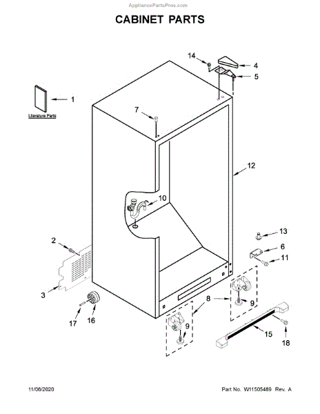 Parts for Maytag MZF34X20DW04: Cabinet Parts - AppliancePartsPros.com