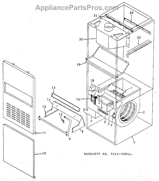 Parts for Icp NUGG100EA03: Non-Functional Replacement Parts ...