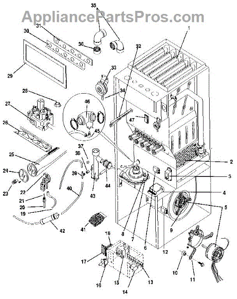 Parts for Icp NUGS075BG03: Functional Replacement Parts ...