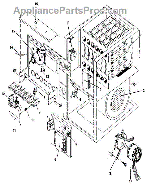 Parts for Icp NUH5125BHB1: Functional Replacement Parts ...