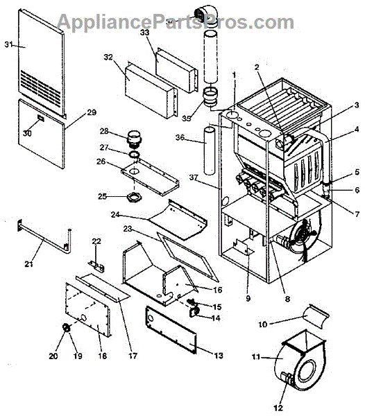 Parts for Icp NULS100BH01: Non-Functional Replacement Parts ...