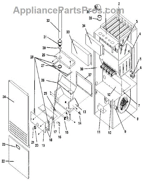 Parts for Icp NULS125AK03: Non-Functional Replacement Parts ...