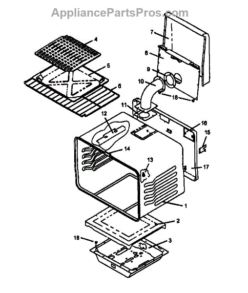 Parts For Caloric Rsf3410l-p1141257n: Oven, Bar Broiler (rsf3200l 