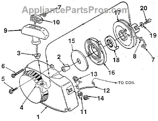 Parts for Homelite SXL-AO-UT-10045C: Figure 1 Parts ...