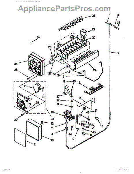 Bosch 00487783 Ice Maker - AppliancePartsPros.com fisher paykel refrigerator wiring diagram 