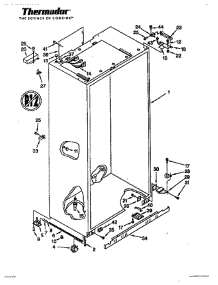 03 - Cabinet parts for Thermador Refrigerator TSS42QBB from AppliancePartsPros.com