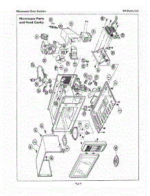 08 - Microwave Parts & Food Cavity parts for Thermador Oven SM272B from AppliancePartsPros.com
