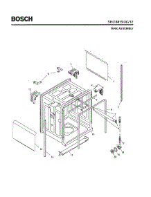 03 - Tank Assembly parts for Bosch Dishwasher SHU8815 UC/12 (FD 8105-) from AppliancePartsPros.com