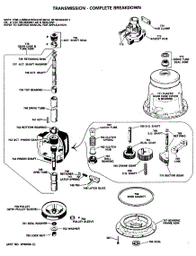 03 - Transmission - Complete Breakdown parts for Ge Washer WWA7600SALAA from AppliancePartsPros.com