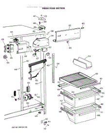 03 - Fresh Food Section parts for Ge Refrigerator CSX20EASMAD from AppliancePartsPros.com