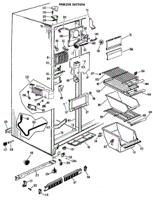 03 - Freezer Section parts for Ge Refrigerator CSF22MBB from AppliancePartsPros.com