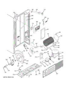08 - Sealed System & Mother Board parts for Ge Refrigerator HSS25GFPEWW from AppliancePartsPros.com
