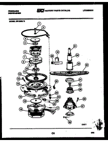 08 - Motor Pump Parts parts for Frigidaire Dishwasher DW1800LF2 from AppliancePartsPros.com
