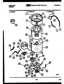 03 - Tub Detail parts for Frigidaire Washer WILL0 from AppliancePartsPros.com