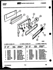 05 - Backguard parts for Frigidaire Range 31-2208-23-01 from AppliancePartsPros.com