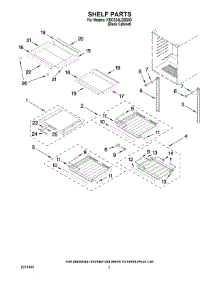 02 - Shelf Parts parts for Kitchenaid Wine Cooler KBCS24LSBS00 from AppliancePartsPros.com