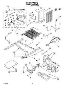 09 - Unit Parts parts for Whirlpool Refrigerator ED5RHEXNL02 from AppliancePartsPros.com
