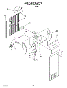 10 - Air Flow parts for Whirlpool Refrigerator SS25AFXLQ00 from AppliancePartsPros.com