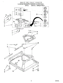 05 - Machine Base parts for Whirlpool Washer RAX6144EN1 from AppliancePartsPros.com