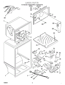 02 - Liner parts for Whirlpool Refrigerator ET22RKXGW03 from AppliancePartsPros.com