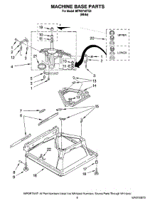 05 - Machine Base Parts parts for Maytag Washer MTW5740TQ0 from AppliancePartsPros.com