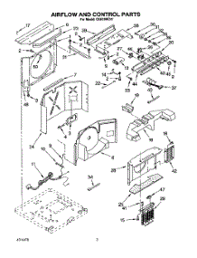 02 - Air Flow And Control parts for Whirlpool Air Conditioner CAH18WC41 from AppliancePartsPros.com
