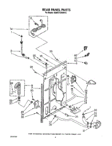 03 - Rear Panel parts for Kitchenaid Washer KAWE742WWH2 from AppliancePartsPros.com
