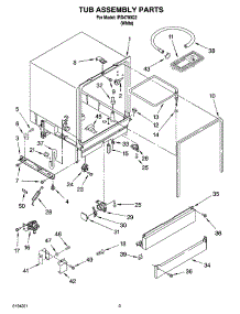 03 - Tub Assembly Parts parts for Whirlpool Dishwasher IRD4700Q2 from AppliancePartsPros.com