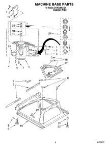 05 - Machine Base parts for Whirlpool Washer SAWS800JQ2 from AppliancePartsPros.com