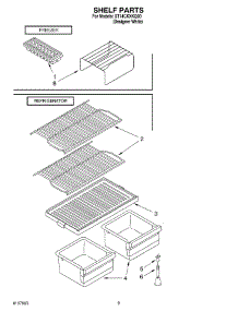 05 - Shelf, Optional parts for Whirlpool Refrigerator ST14CKXKQ00 from AppliancePartsPros.com