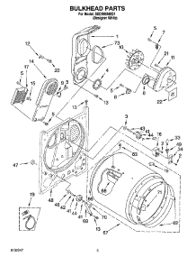 03 - Bulkhead Parts parts for Whirlpool Dryer SEDS800MQ1 from AppliancePartsPros.com