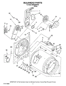03 - Bulkhead Parts, Optional Parts (Not Included) parts for Maytag Dryer MED5800TW0 from AppliancePartsPros.com