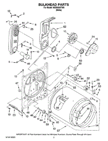 03 - Bulkhead Parts parts for Maytag Dryer MGD5820TW0 from AppliancePartsPros.com